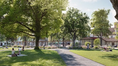 Visualisierung Bühne am Stadtgarten Parkanlage