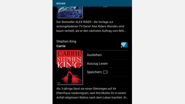 Buchliste in der App