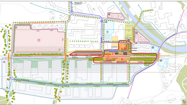 Masterplan für den Bahnhof Wülflingen und sein Umfeld. 