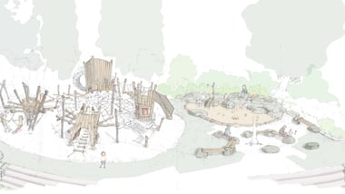 Visualisierung 1 - Stadtgarten Polis_Atelier Schelb