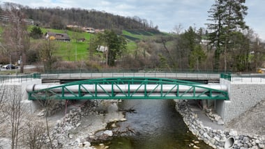 Neue Rohrbrücke über die Töss, Hauptzulaufkanal zur ARA Hard, 2026