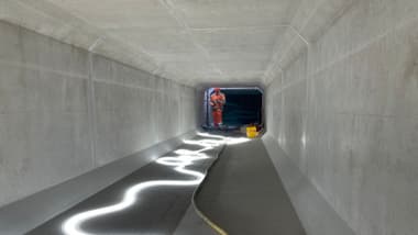Blick in den neuen Hauptzulaufkanal in der Weiachstrasse, 2026