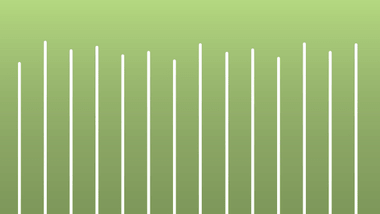 Weisse vertikale Linien auf hellgrünem Hintergrund.