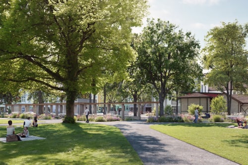 Visualisierung Bühne am Stadtgarten Parkanlage
