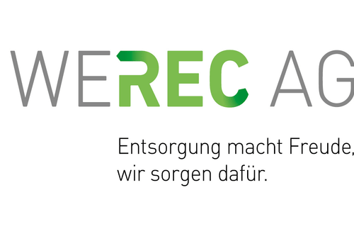 Logo mit Text 'Entsorgung macht Freude, wir sorgen dafür'.