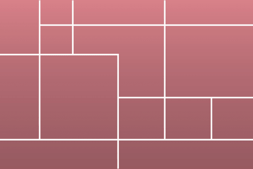 Rosa Hintergrund mit weissen geometrischen Linien.