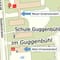 Situationsplan des alten und neuen Urnenstandorts Guggenbühl