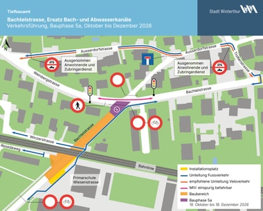 Verkehrsführung Bauphase 5a