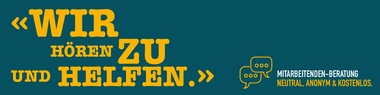 Text auf blauem Hintergrund mit gelben Buchstaben.